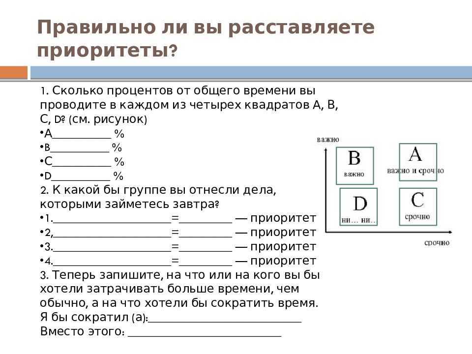 Как боевой план помогает расставить приоритеты в деятельности приведите пример