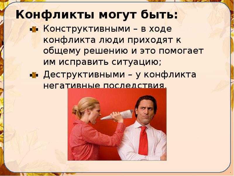 Семейные конфликты презентация