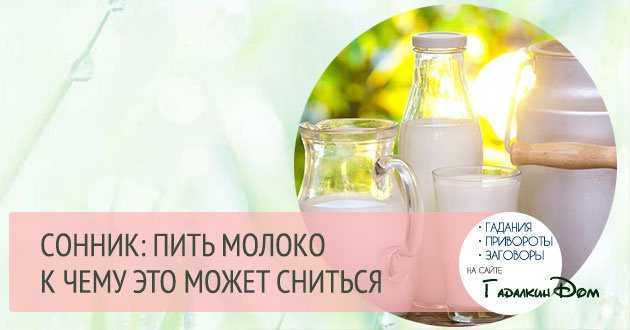Сонник молоко к чему снится молоко видеть во сне