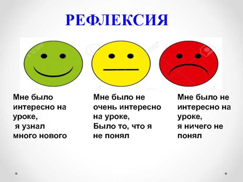 Картинки для рефлексии на уроке в начальной школе