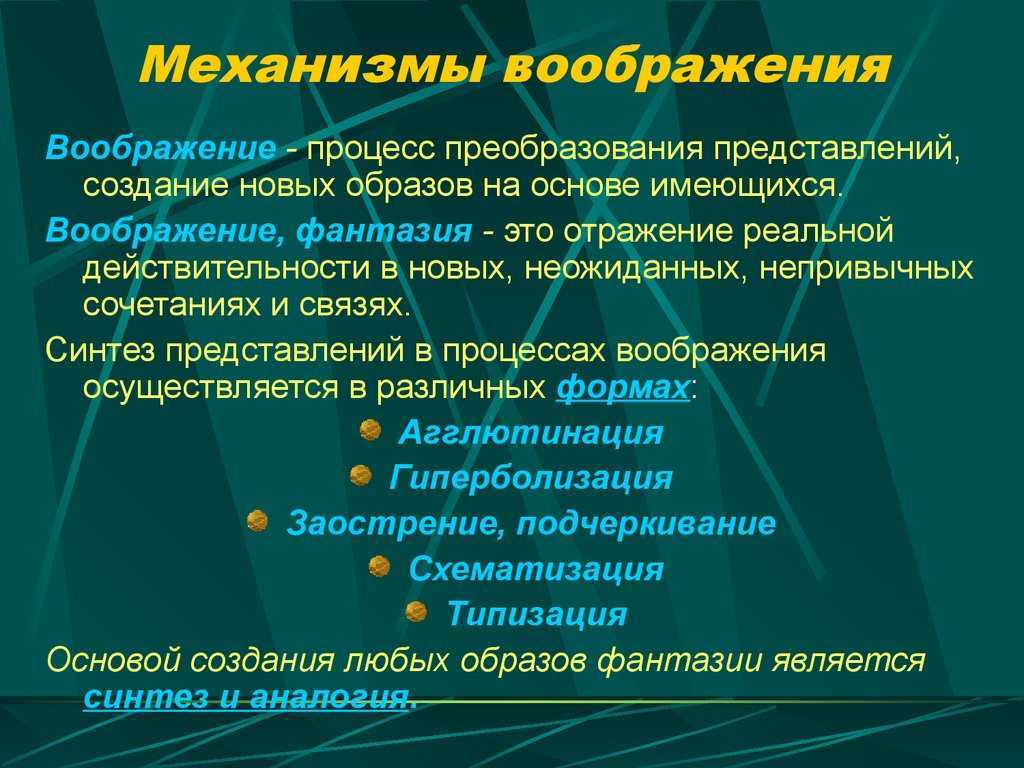 Физиологические основы воображения презентация