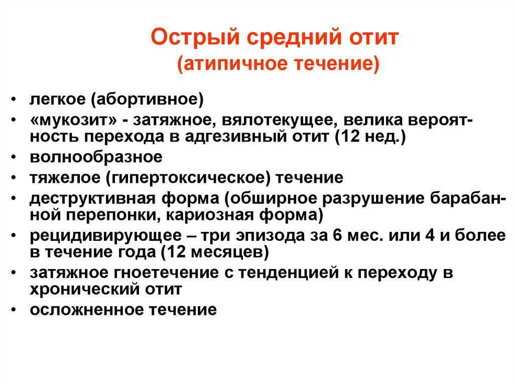 Отит наружный, среднего уха, внутренний. лечение и симптомы отита.