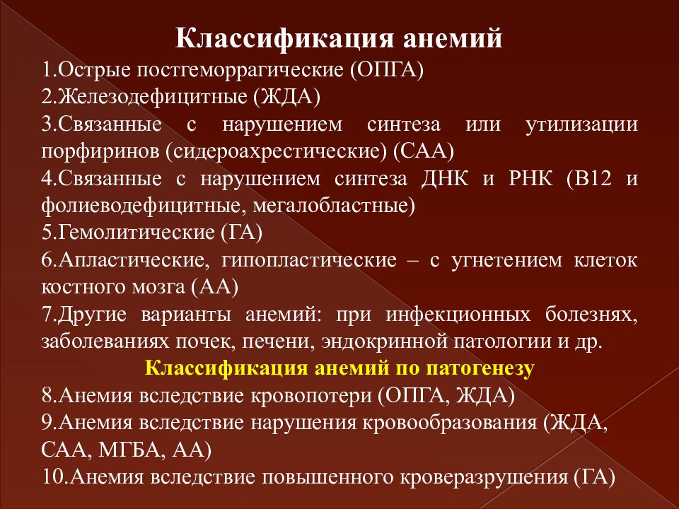 анемий это
