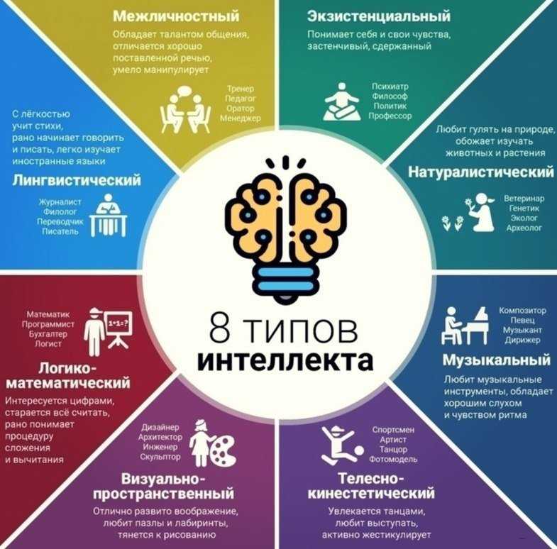 10 видов интеллекта и их функции в психологии