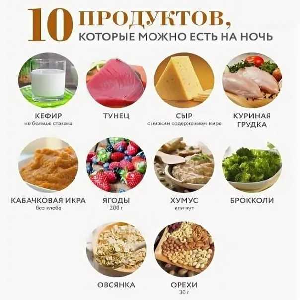 Что можно есть на ночь при похудении, чтобы ужин не стал причиной лишнего веса