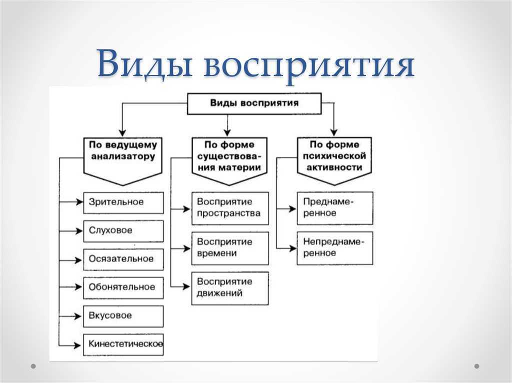 Восприятие психология презентация