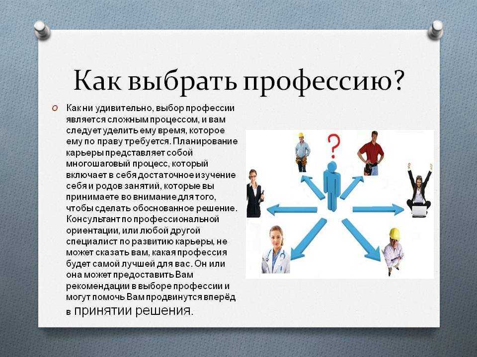 Как сделать осознанный выбор профессии? | salid