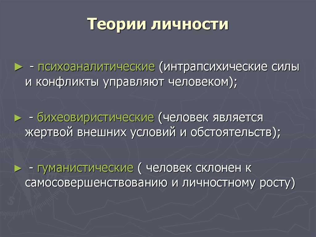 Теория личности в психологии презентация