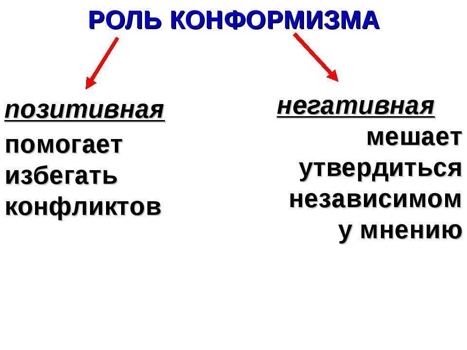 Проект подростковый конформизм