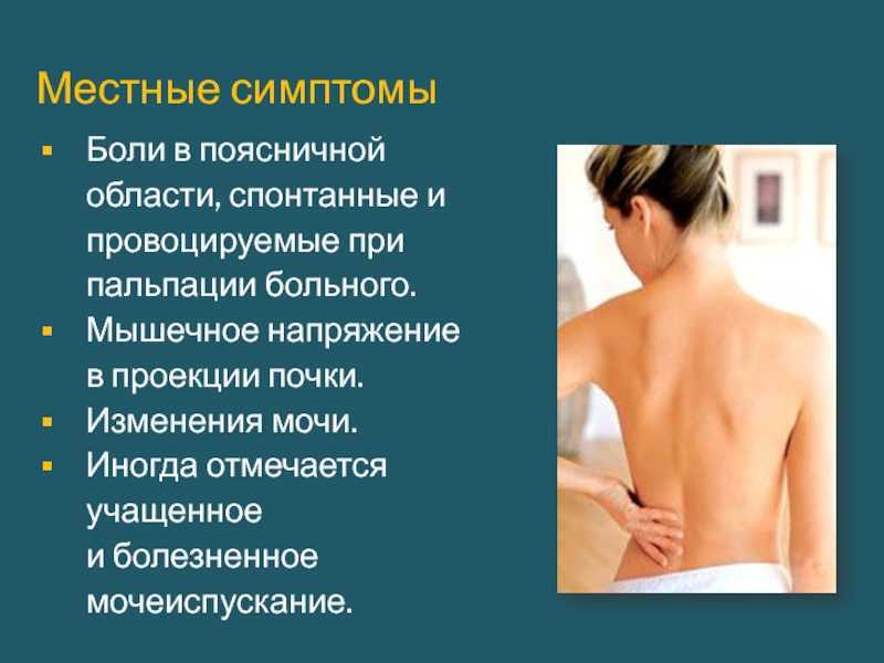 Как болят почки симптомы у женщин со спины фото