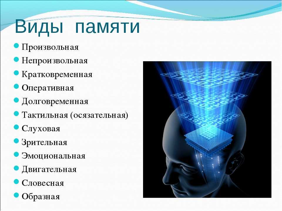 Виды памяти презентация по психологии