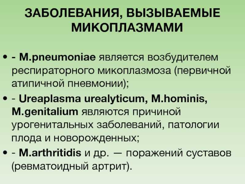 Микоплазмоз - причины, симптомы, современная диагностика, лечение, профилактика болезни