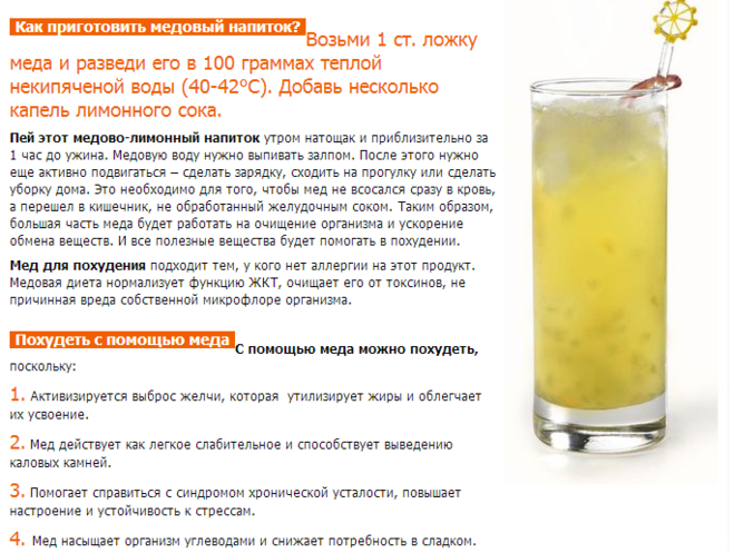 Медовая диета