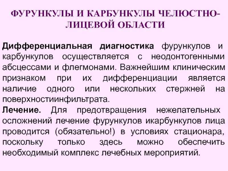 Фурункул локальный статус карта вызова