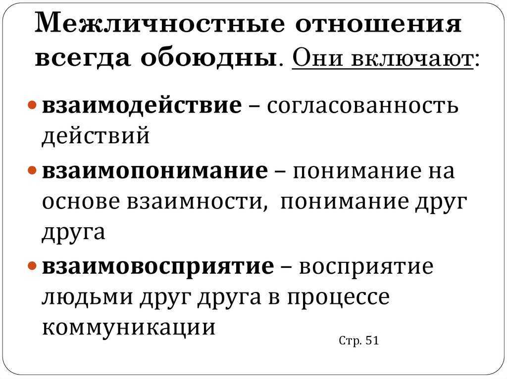 Проект по теме особенности межличностных отношений