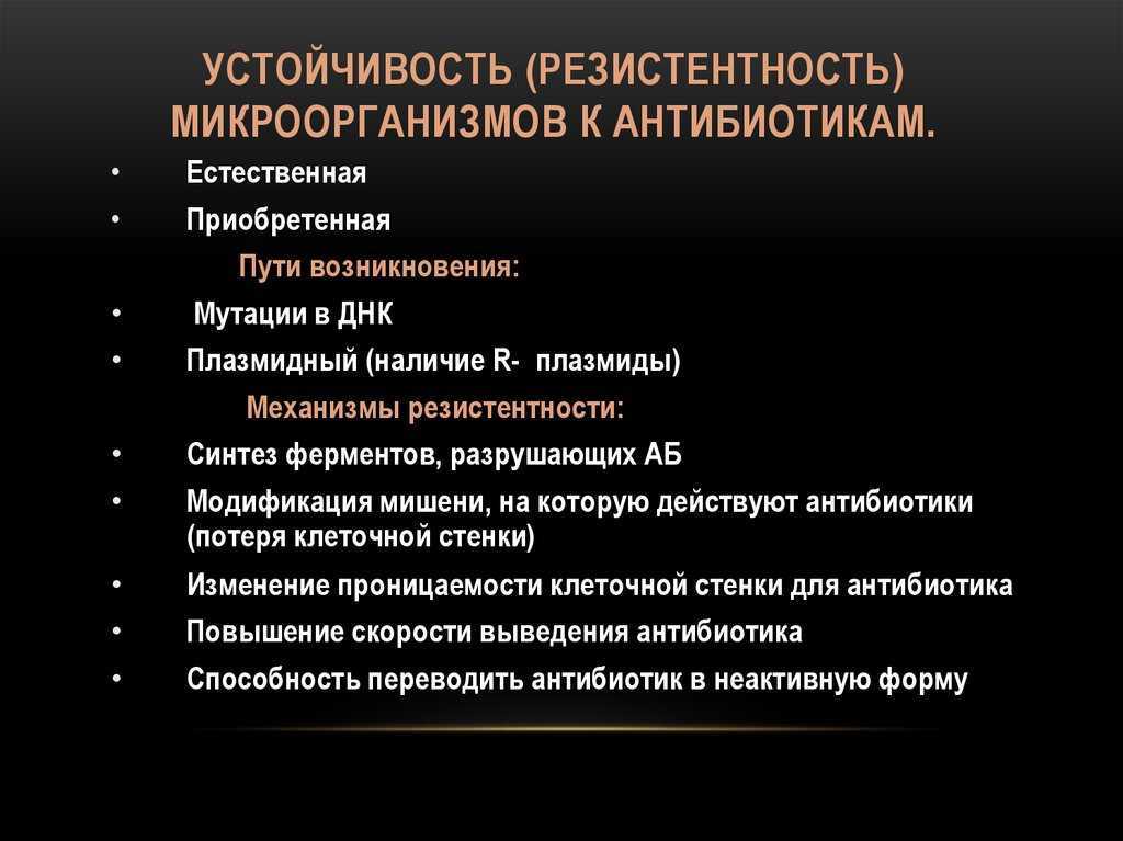 борьба с антибиотикорезистентностью