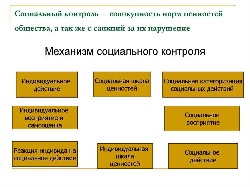 План по теме соц контроль